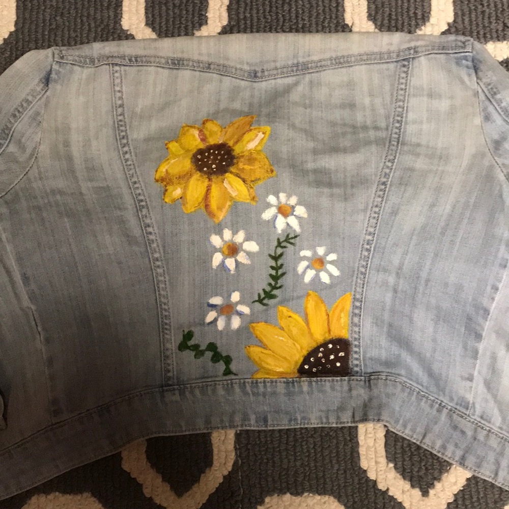 Hand painted Jean Jacket